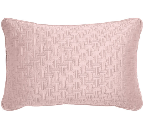 Ted Baker T Quilted Soft Pink Cushion